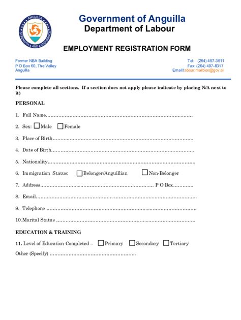 tudor employment registration form.